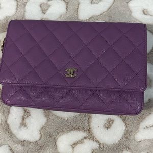 Chanel Caviar Quilted Wallet on Chain